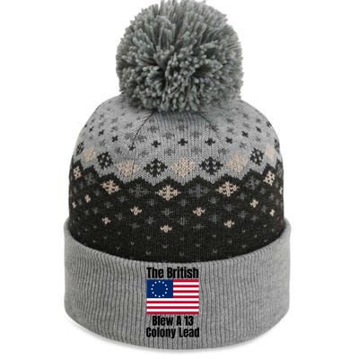 Betsy Ross Flag: The British Blew A 13 Colony Lead The Baniff Cuffed Pom Beanie