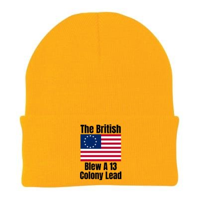 Betsy Ross Flag: The British Blew A 13 Colony Lead Knit Cap Winter Beanie