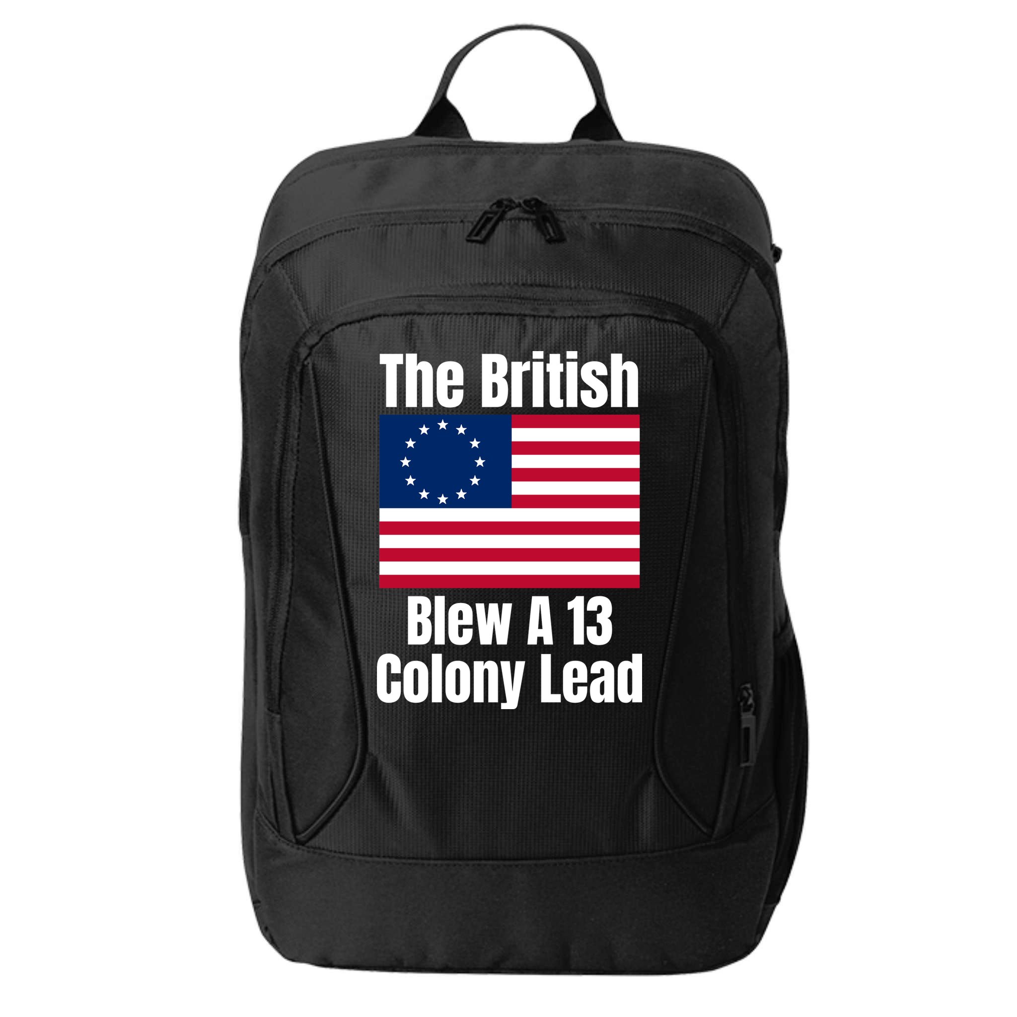 Betsy Ross Flag: The British Blew A 13 Colony Lead City Backpack