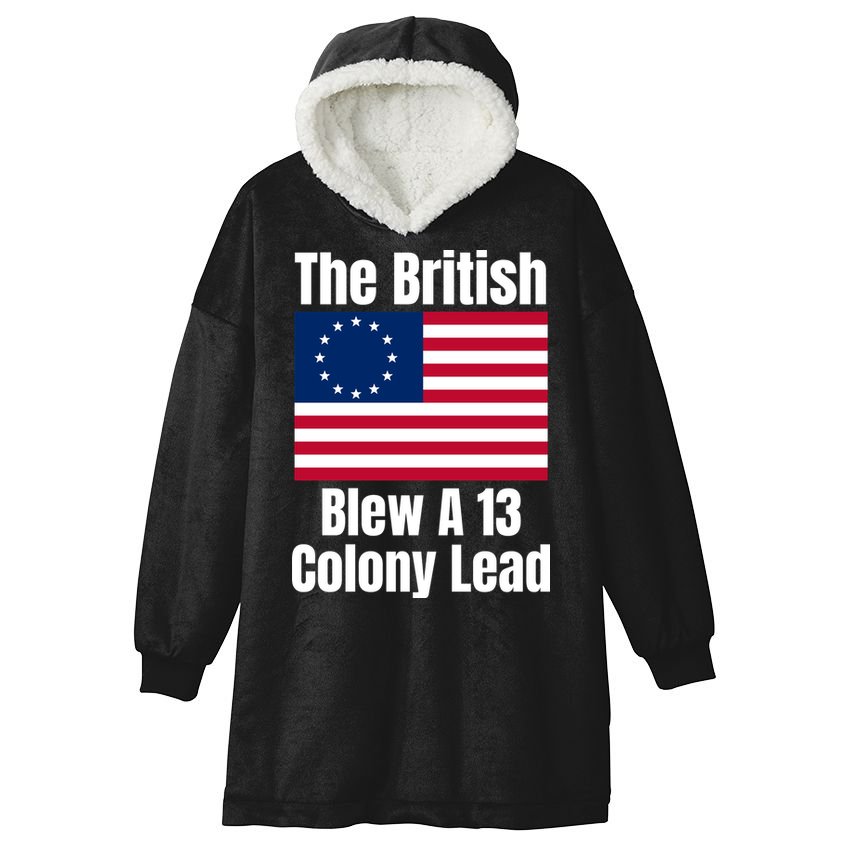 Betsy Ross Flag: The British Blew A 13 Colony Lead Hooded Wearable Blanket