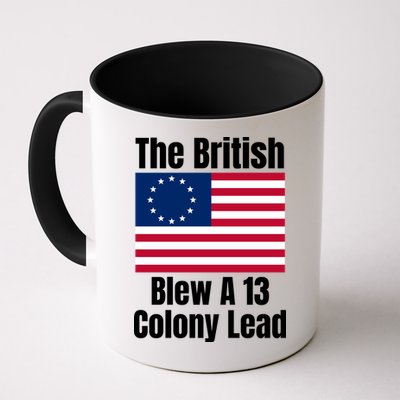 Betsy Ross Flag: The British Blew A 13 Colony Lead Mug