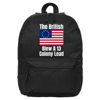 Betsy Ross Flag: The British Blew A 13 Colony Lead 16 in Basic Backpack