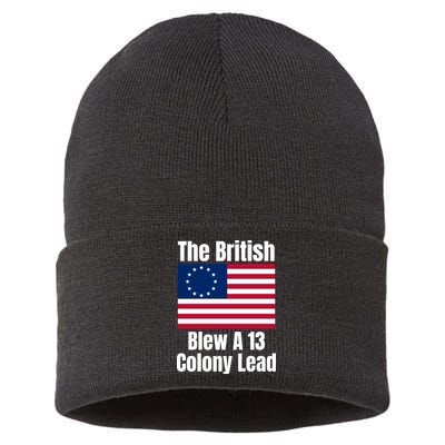 Betsy Ross Flag: The British Blew A 13 Colony Lead Sustainable Knit Beanie