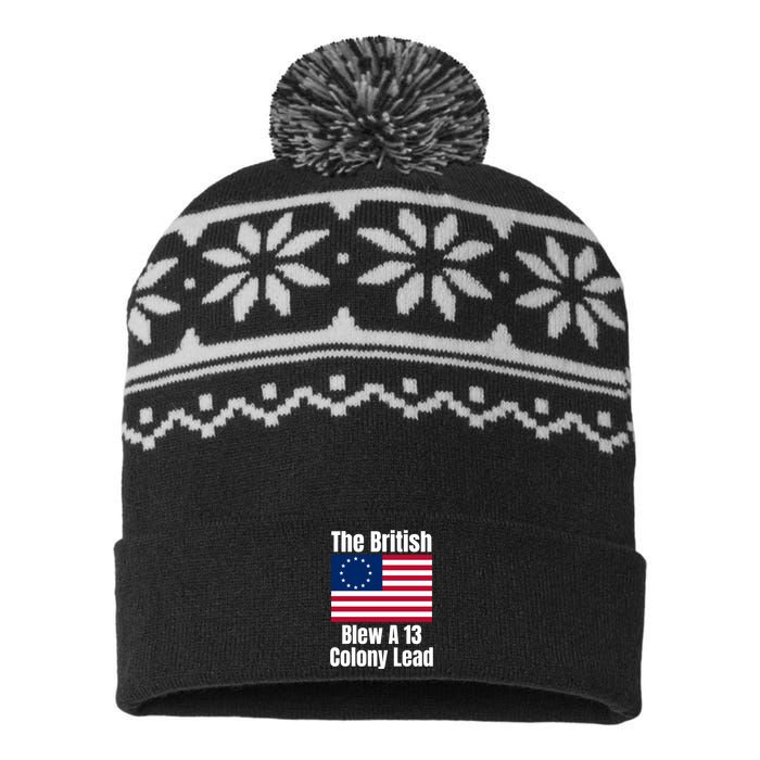 Betsy Ross Flag: The British Blew A 13 Colony Lead USA-Made Snowflake Beanie