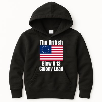 Betsy Ross Flag: The British Blew A 13 Colony Lead Kids Hoodie