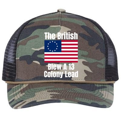 Betsy Ross Flag: The British Blew A 13 Colony Lead Retro Rope Trucker Hat Cap