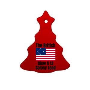 Betsy Ross Flag: The British Blew A 13 Colony Lead Ceramic Tree Ornament