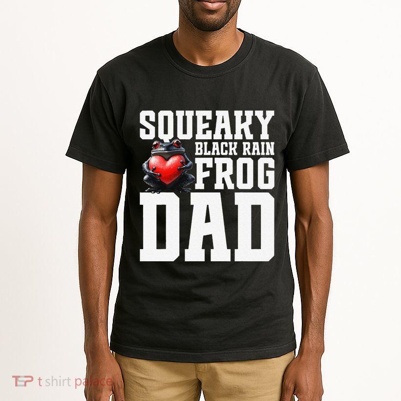 Black Rain Frog Dad Terrarium Enclosure Hide Rain Frog Tall T-Shirt