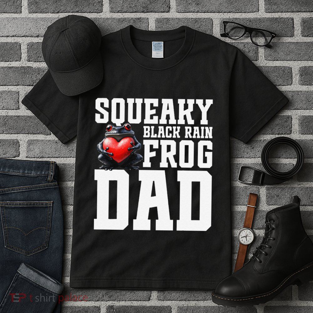 Black Rain Frog Dad Terrarium Enclosure Hide Rain Frog Tall T-Shirt