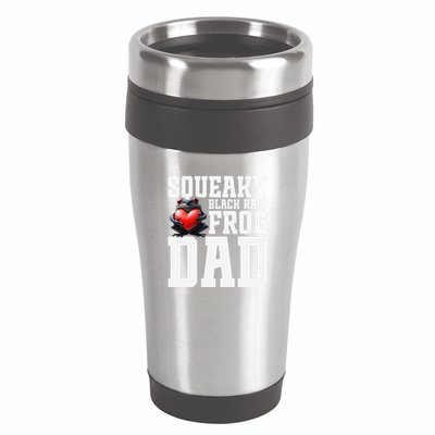 Black Rain Frog Dad Terrarium Enclosure Hide Rain Frog 16oz Travel Tumbler