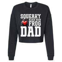 Black Rain Frog Dad Terrarium Enclosure Hide Rain Frog Cropped Pullover Crew