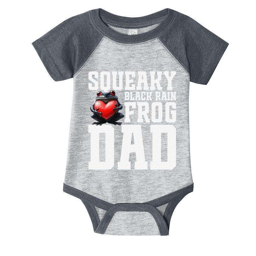 Black Rain Frog Dad Terrarium Enclosure Hide Rain Frog Infant Baby Jersey Bodysuit