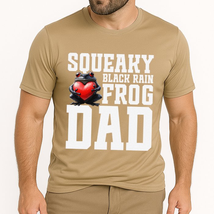 Black Rain Frog Dad Terrarium Enclosure Hide Rain Frog Cooling Performance Crew T-Shirt