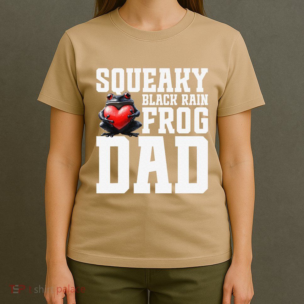 Black Rain Frog Dad Terrarium Enclosure Hide Rain Frog T-Shirt
