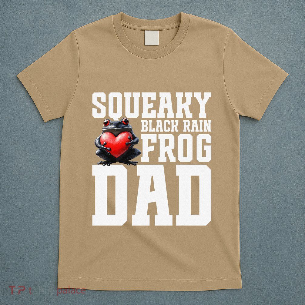 Black Rain Frog Dad Terrarium Enclosure Hide Rain Frog T-Shirt