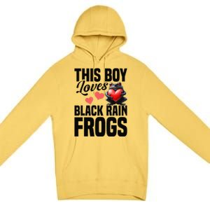 Black Rain Frog Enclosure Terrarium Rain Frog Dad Premium Pullover Hoodie