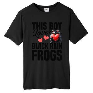 Black Rain Frog Enclosure Terrarium Rain Frog Dad Tall Fusion ChromaSoft Performance T-Shirt