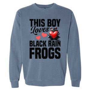 Black Rain Frog Enclosure Terrarium Rain Frog Dad Garment-Dyed Sweatshirt