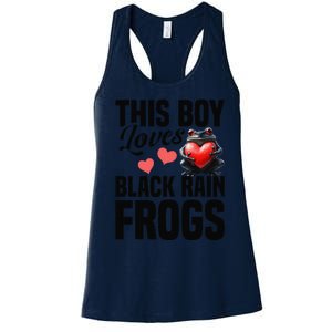 Black Rain Frog Enclosure Terrarium Rain Frog Dad Women's Racerback Tank