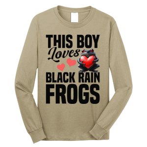 Black Rain Frog Enclosure Terrarium Rain Frog Dad Long Sleeve Shirt