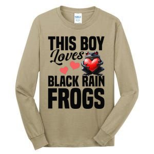 Black Rain Frog Enclosure Terrarium Rain Frog Dad Tall Long Sleeve T-Shirt