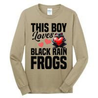 Black Rain Frog Enclosure Terrarium Rain Frog Dad Tall Long Sleeve T-Shirt