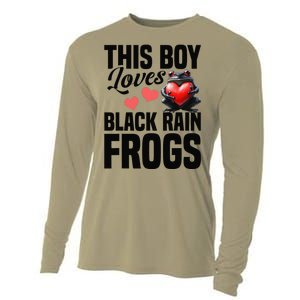 Black Rain Frog Enclosure Terrarium Rain Frog Dad Cooling Performance Long Sleeve Crew