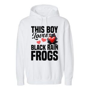 Black Rain Frog Enclosure Terrarium Rain Frog Dad Garment-Dyed Fleece Hoodie