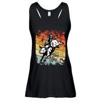 Bull Riding For Vintage Cow Rodeo Ladies Essential Flowy Tank