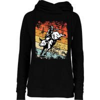 Bull Riding For Vintage Cow Rodeo Womens Funnel Neck Pullover Hood