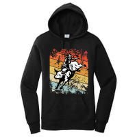 Bull Riding For Vintage Cow Rodeo Women's Pullover Hoodie