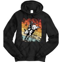 Bull Riding For Vintage Cow Rodeo Tie Dye Hoodie