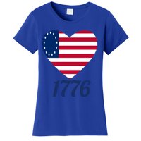 Betsy Ross Flag 1776 Land Of The Free American Tribute Gift Women's T-Shirt