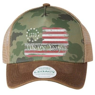 Betsy Ross Flag 1776 We The People Legacy Tie Dye Trucker Hat