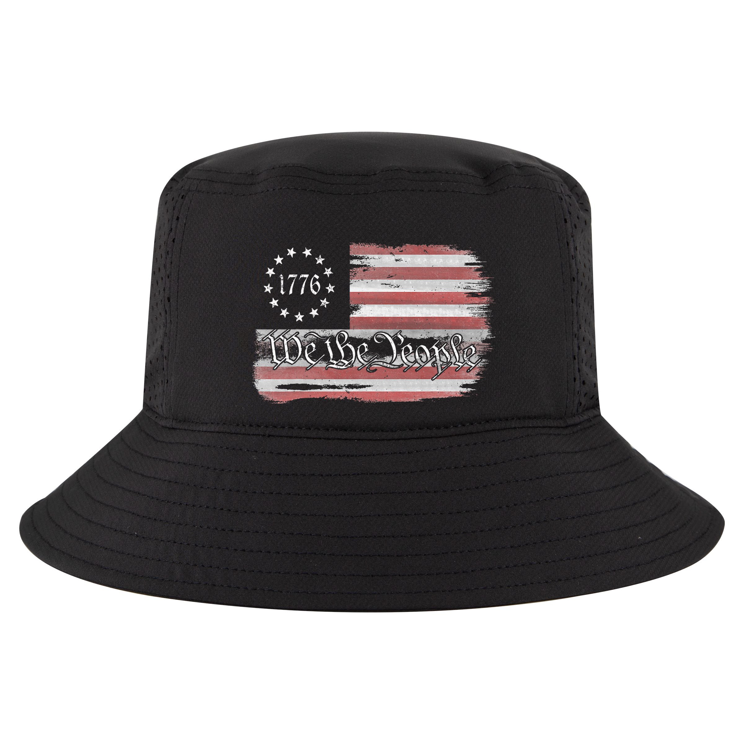 Betsy Ross Flag 1776 We The People Cool Comfort Performance Bucket Hat