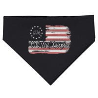 Betsy Ross Flag 1776 We The People USA-Made Doggie Bandana