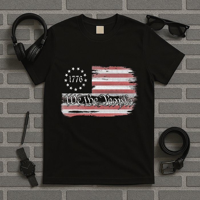 Betsy Ross Flag 1776 We The People T-Shirt