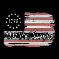 Betsy Ross Flag 1776 We The People T-Shirt