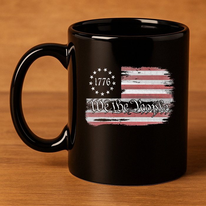 Betsy Ross Flag 1776 We The People 11oz C Handle Ceramic Mug
