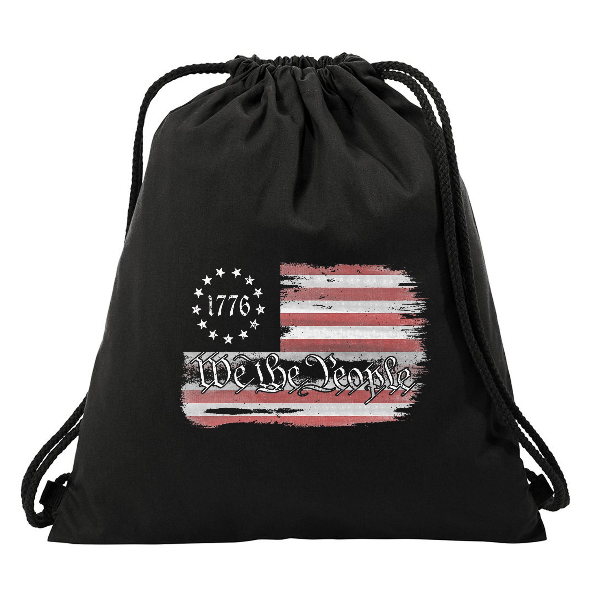 Betsy Ross Flag 1776 We The People Drawstring Bag