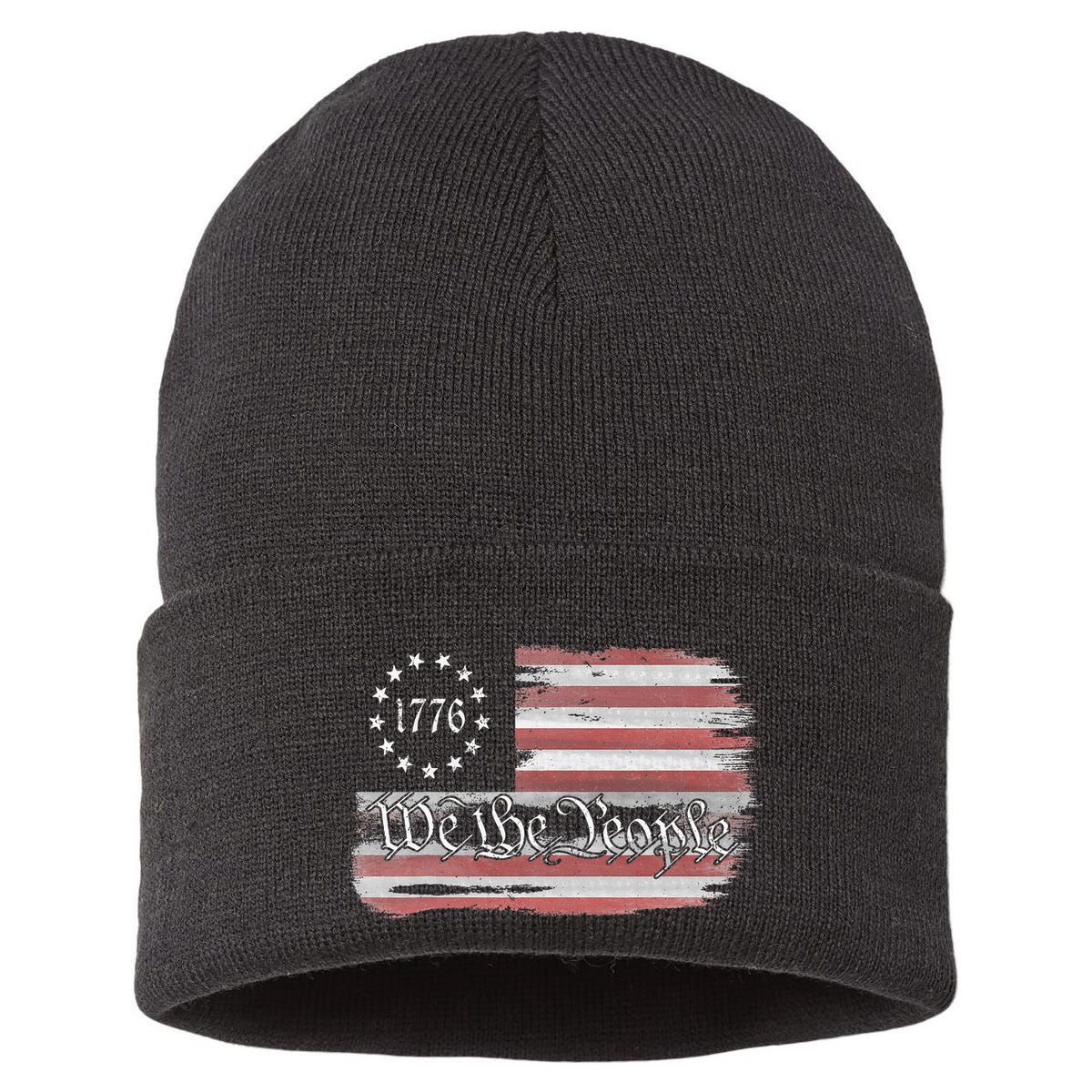 Betsy Ross Flag 1776 We The People Sustainable Knit Beanie