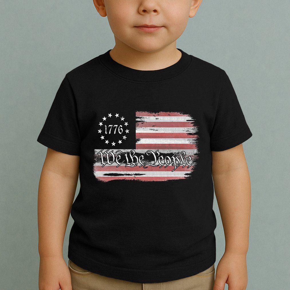 Betsy Ross Flag 1776 We The People Toddler T-Shirt