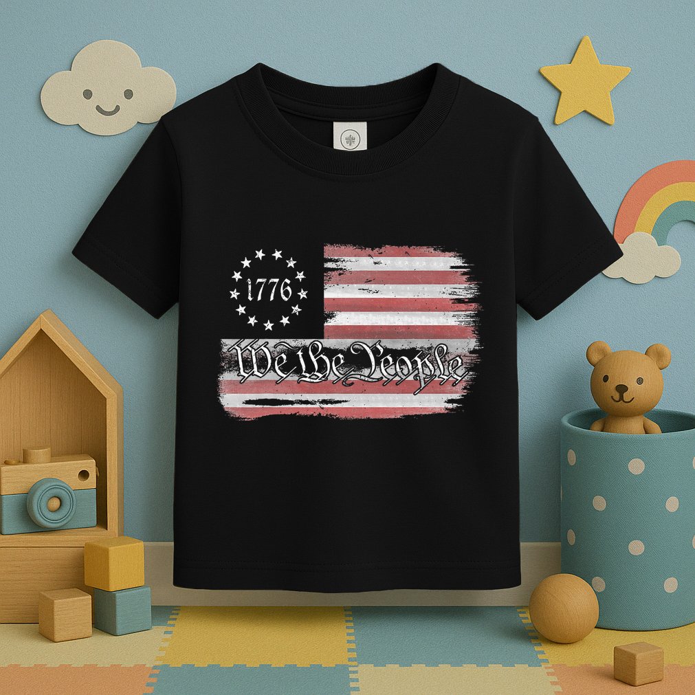 Betsy Ross Flag 1776 We The People Toddler T-Shirt