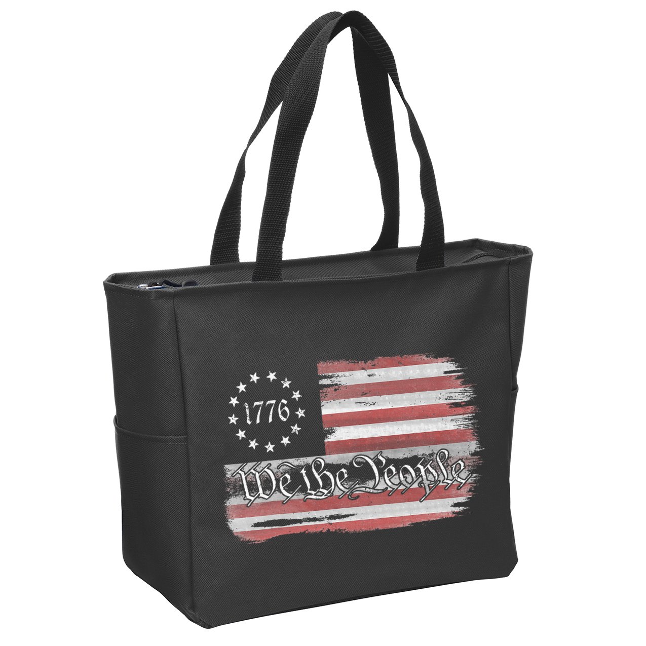 Betsy Ross Flag 1776 We The People Zip Tote Bag