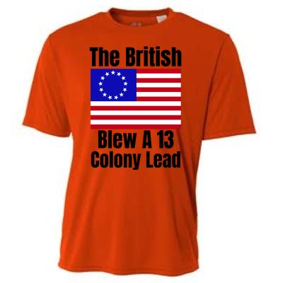 Betsy Ross Flag The British Blew A 13 Colony Lead Cooling Performance Crew T-Shirt