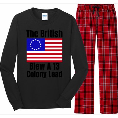 Betsy Ross Flag The British Blew A 13 Colony Lead Long Sleeve Pajama Set