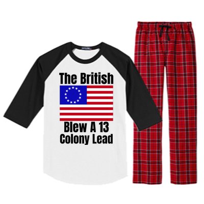 Betsy Ross Flag The British Blew A 13 Colony Lead Raglan Sleeve Pajama Set