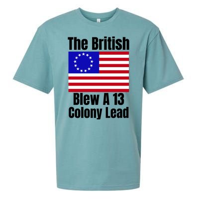 Betsy Ross Flag The British Blew A 13 Colony Lead Sueded Cloud Jersey T-Shirt