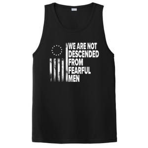 Betsy Ross Flag Usa We Are Not Descended From Fearful Man PosiCharge Competitor Tank