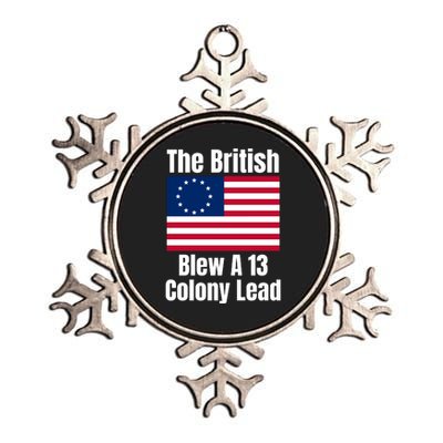 Betsy Ross Flag The British Blew A 13 Colony Lead Metallic Star Ornament